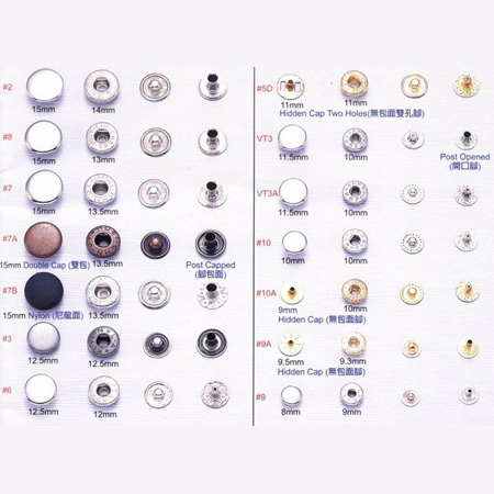 प्रेस बटन - 7-1Metal Buttons